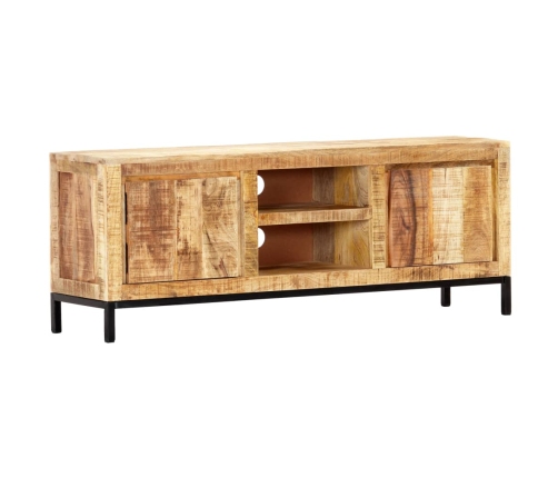 Mueble para TV de madera maciza de mango 118x30x45 cm