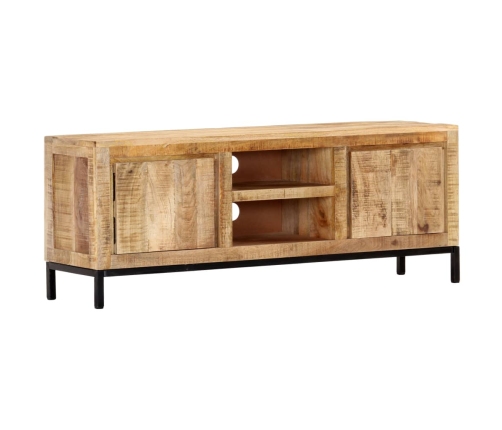 Mueble para TV de madera maciza de mango 118x30x45 cm