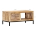 Mesa de centro de madera maciza de mango 88x50x42 cm