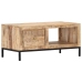 Mesa de centro de madera maciza de mango 88x50x42 cm