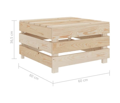 Mesa de palés para jardín madera