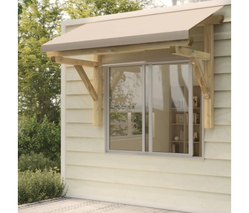 Pérgola de puerta madera maciza de pino 150x100x100 cm