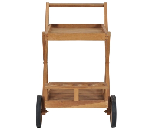 Carrito del té de madera maciza de teca