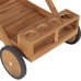 Carrito del té de madera maciza de teca