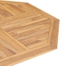 Mesa de jardín plegable de madera maciza de teca 120x120x75 cm