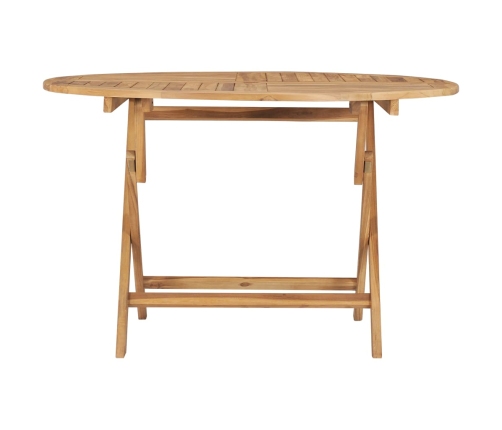 Mesa plegable de jardín de madera maciza de teca Ø 120 cm