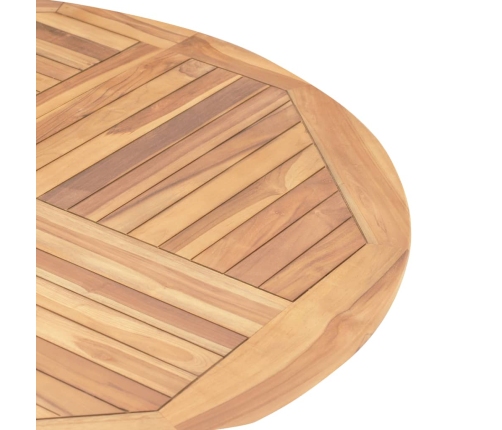 Mesa plegable de jardín de madera maciza de teca Ø 120 cm