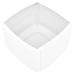 Mesa auxiliar de plástico blanco 54x54x36,5 cm