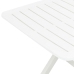 Mesa de jardín plegable de plástico blanco 79x72x70 cm