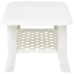 vidaXL Mesa de centro de plástico blanco 90x60x46 cm