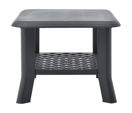 Mesa de centro de plástico gris antracita 90x60x46 cm