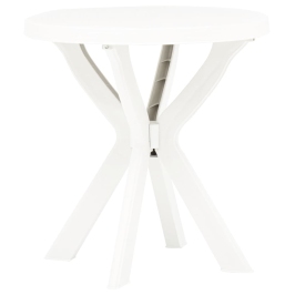 Mesa bistro blanca plástico Ø70 cm