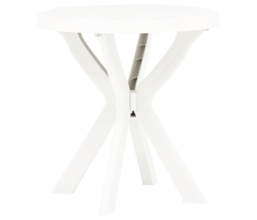 Mesa bistro blanca plástico Ø70 cm