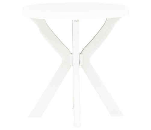 Mesa bistro blanca plástico Ø70 cm