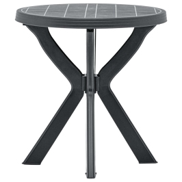 Mesa bistro gris antracita plástico Ø70 cm