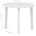 Mesa de jardín de plástico blanco 89 cm