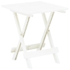 vidaXL Mesa plegable de jardín plástico blanco 45x43x50 cm