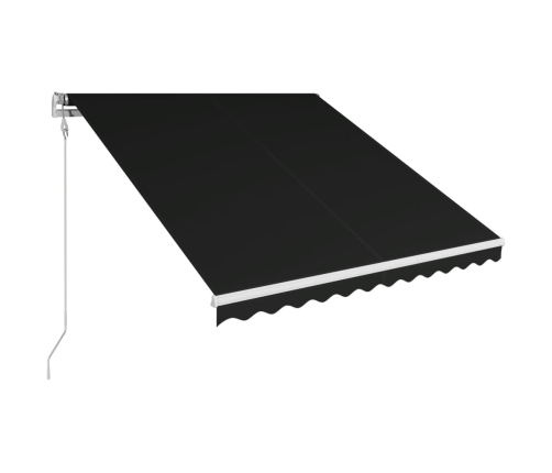 Toldo retráctil automático gris antracita 350x250 cm