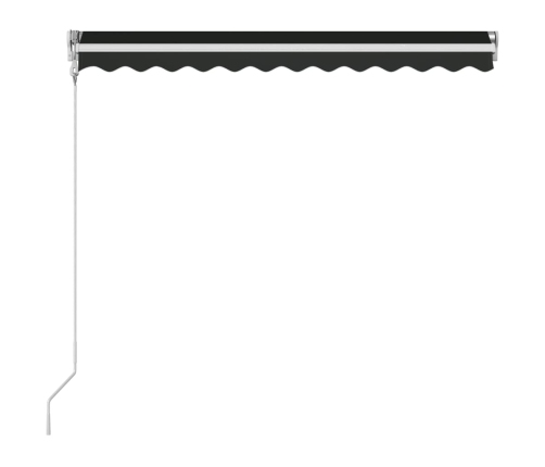 Toldo retráctil automático gris antracita 350x250 cm