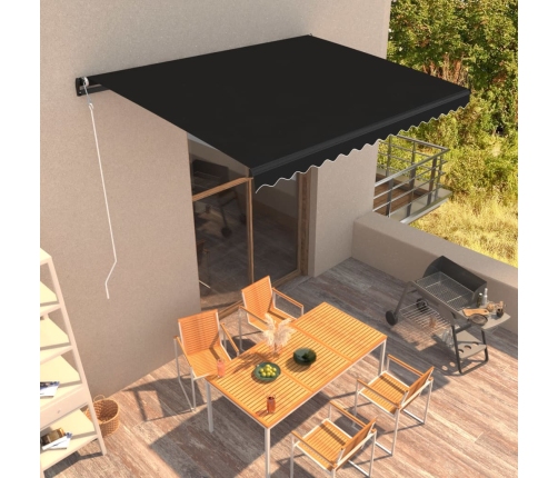 Toldo automático retráctil gris antracita 400x300 cm