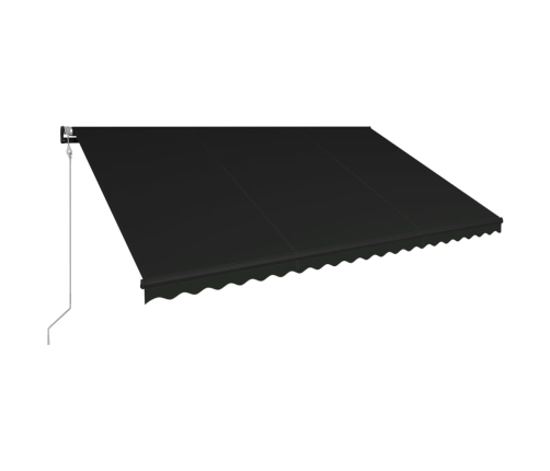 Toldo retráctil automático gris antracita 500x300 cm