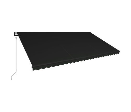 Toldo retráctil automático gris antracita 600x300 cm