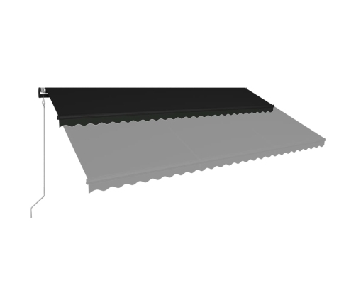 Toldo retráctil automático gris antracita 600x300 cm