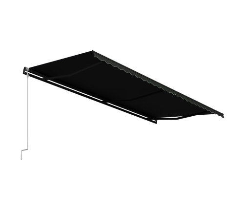 Toldo retráctil automático gris antracita 600x300 cm