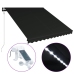 Toldo retráctil LED y sensor de viento gris antracita 300x250cm