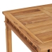 Mesa de comedor de jardín madera maciza de teca 80x80x80 cm