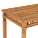 Mesa de comedor de jardín madera maciza de teca 110x65x80 cm