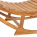 vidaXL Tumbona mecedora de madera de teca maciza