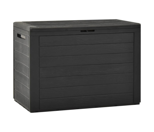 Caja de almacenamiento de jardín gris antracita 78x44x55 cm