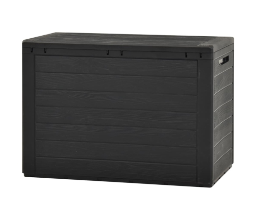 Caja de almacenamiento de jardín gris antracita 78x44x55 cm