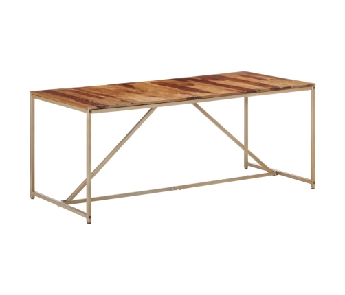 Mesa de comedor madera maciza 180x90x76 cm