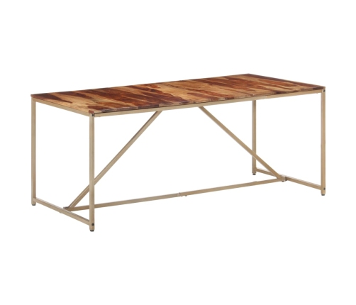 Mesa de comedor madera maciza 180x90x76 cm