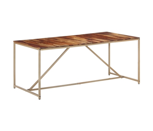 Mesa de comedor madera maciza 180x90x76 cm