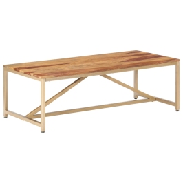 Mesa de centro de madera maciza 120x60x40 cm