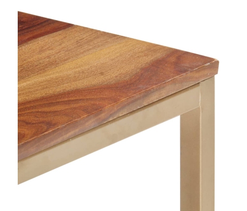 vidaXL Mesa de centro de madera maciza de sheesham 120x60x40 cm