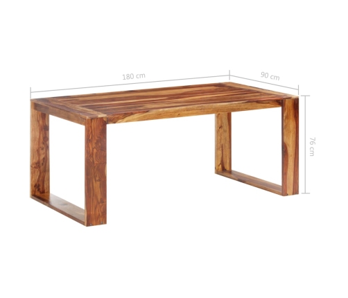 Mesa de comedor madera maciza 180x90x76 cm