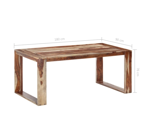 Mesa de comedor madera maciza 180x90x76 cm