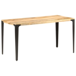 Mesa de comedor de madera maciza de mango 140x70x76 cm