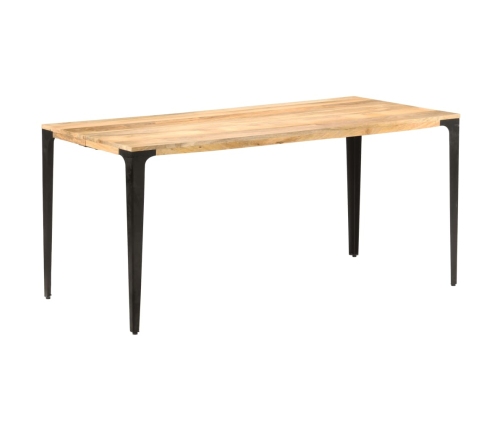 vidaXL Mesa de comedor de madera maciza de mango 160x80x76 cm