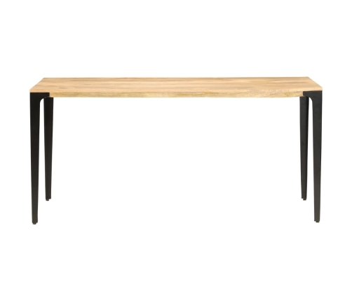 Mesa de comedor de madera maciza de mango 160x80x76 cm