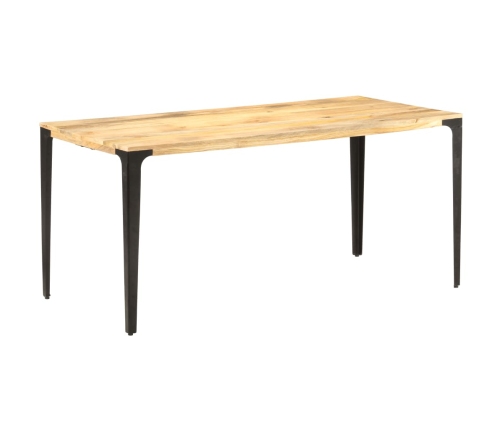 Mesa de comedor de madera maciza de mango 160x80x76 cm