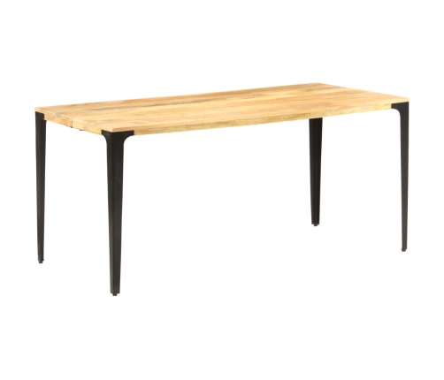 Mesa de comedor de madera maciza de mango 160x80x76 cm