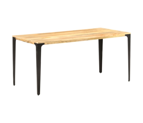 vidaXL Mesa de comedor de madera maciza de mango 160x80x76 cm