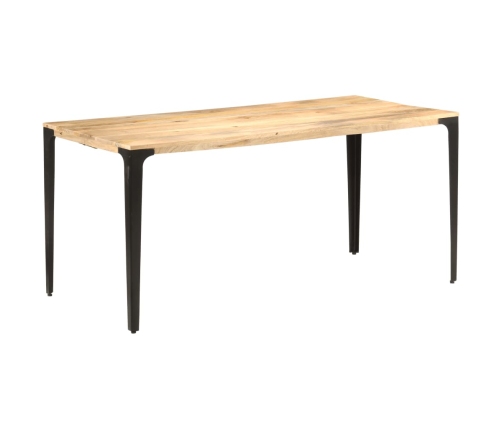 Mesa de comedor de madera maciza de mango 160x80x76 cm