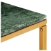 vidaXL Mesa de centro piedra real textura de mármol verde 60x60x35 cm