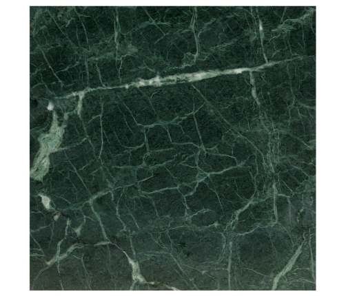 vidaXL Mesa de centro piedra real textura de mármol verde 60x60x35 cm